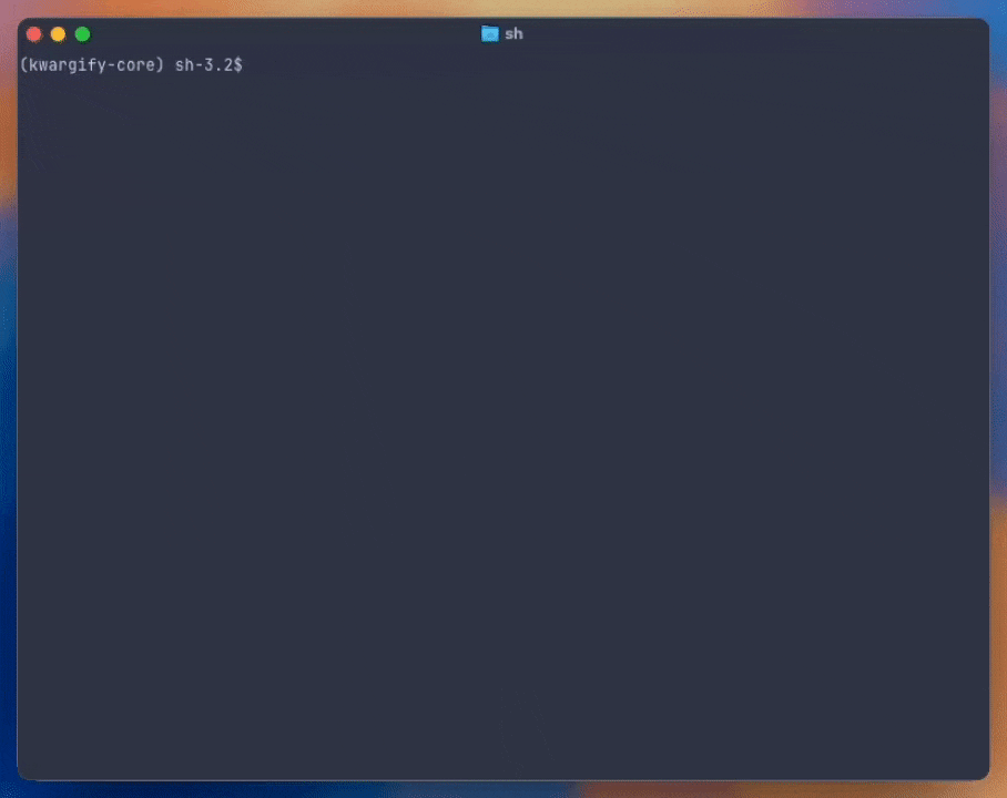 Kwargify CLI Workflow Demonstration